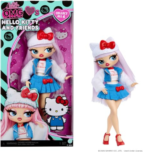 L.O.L. Surprise! O.M.G. Hello Kitty and Friends - Hello Kitty, poupée articulée