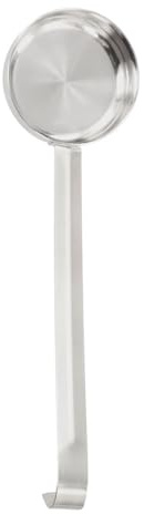 WheatThrive Cuchara de salsa de pizza de fondo plano con medidas de onzas para untar uniformemente tomate y otras salsas
