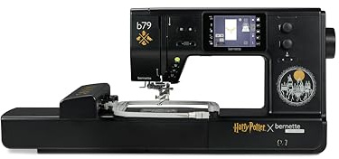 Bernette B79 Computer Näh- und Stickmaschine Harry Potter Edition – 500 Stiche, 260x160 mm Stickfläche, Dual Transport, automatischer Fadenabschneider, inkl. Stickmodul & Zubehör