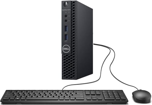 Dell OptiPlex 3070 Desktop Computer - Intel Core i5-9500T - 8GB RAM - 256GB SSD - Micro PC