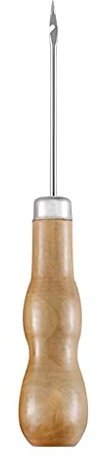 kdjsic Holzgriff Schuhe Reparieren Ahle Leder Schuh Nähen Schuster Werkzeug DIY Handwerk Reparatur Hand Stitcher Gerade Gebogener Haken