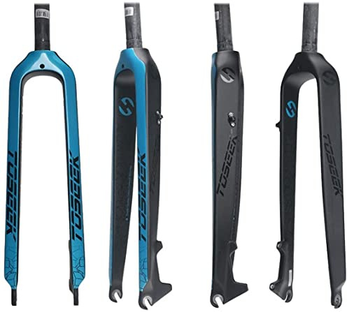 STRTG Fahrrad Starrgabel 3K Vollcarbon Fahrrad Vorderradgabeln Scheibenbremse Hartgabel MTB Fahrradgabel Fahrradzubehör Gerade 26/27.5/29 Zoll B,26inch
