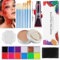 Maquillaje Halloween Escenario Efectos Especiales, EBANKU Kit Maquillaje Sfx Todo En Pintura Corporal Facial+Cera Cicatriz Falsa+Sangre Coagulada+Esponja, Heridas Teatrales