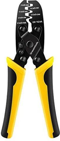 Grasomtools Outil de sertissage de borne à baril ouvert pour pince à sertir Molex Style DELPHI AMP TYCO Deutsch, outil de sertissage Molex, plage de sertissage 0,2-2 mm² (GR-1424A)