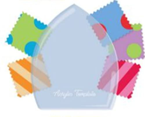 Petal Template for Petal Pop Zinnia Pillow - Acrylic Cutting Template for Quilting, Sewing & DIY Craft Projects, Compatible with Petal Pop Flower & Holiday Patterns