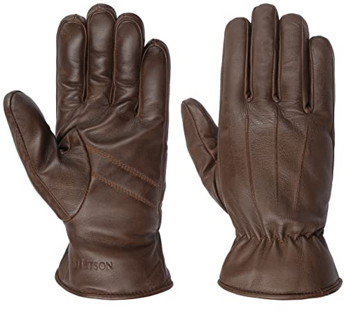 Stetson Classic Sheepskin Lederhandschuhe Einfarbig Herren Herbst Winter