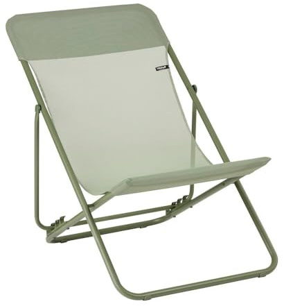 Lafuma MOBILIER - Mehrpositions-Klapp-Liegestuhl : Breite 58 cm - Maxi Transat - Batyline® Iso - Grün Moss LFM5170_9874-5 Jahre Garantie