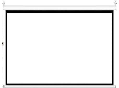Motorized Projection Screen with Remote Control - 60 inch Electric Drop Down Movie Screen for Wall or Ceiling - Perfect for Home Theater!