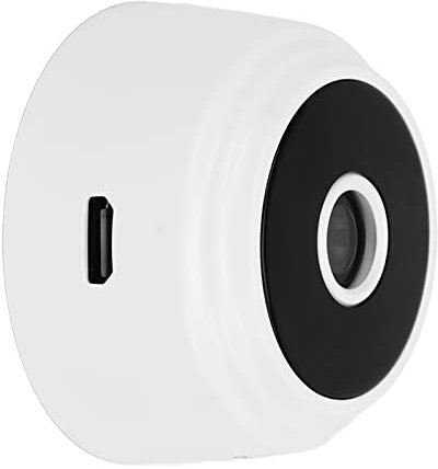 Mini Caméra A9, Caméra IP WiFi 1080P HD avec Couvercle Arrière Magnétique, Mini Caméscope sans Fil de sécurité Domestique, Micro Caméra de Surveillance Vidéo (Blanc)
