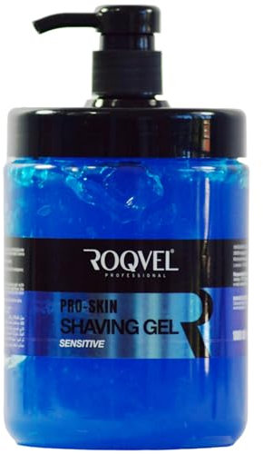 ROQVEL Rasiergel Set Pro Skin Sensitive für empfindliche Haut, 2x1000ml, mit Feuchtigkeits- und Schutzformel