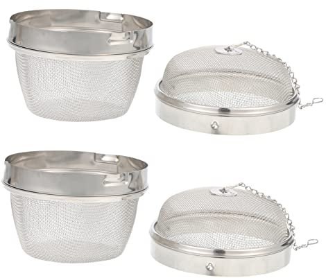 PRETYZOOM 2 Pièces Infuseur à Thé Acier Inoxydable Panier à Bijoux Pour Nettoyage De Montres Filtre Fin Pour De Thé Boules