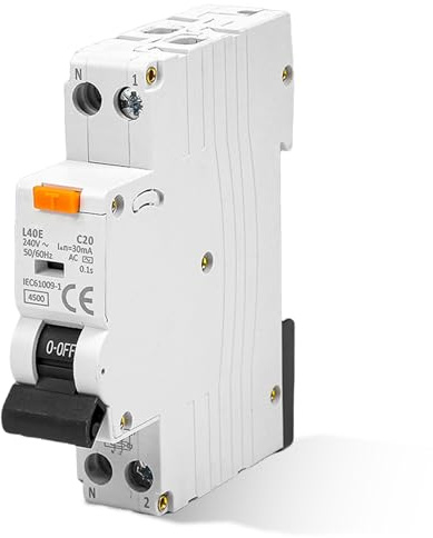 Sicherungsautomat: FI-Leitungsschutzschalter 30mA, DPN Leitungsschutzschalter Fehlerstromschutzschalter, Schalter mit RCBO 240 V 16A Nennstrom DPN-Geschützter Leistungsschalter