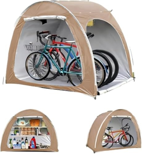 Outdoor Bike Storage Cover, Waterproof Bicycle Shelter for 1-4 Bikes, Durable Tent for Outside Protection