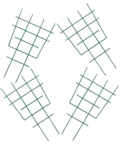 Happyyami 4piezas Soporte para Plantas Enrejado De Jardín Enrejado para Trepar para Macetas y Jardinería Material Resistente Estructura De Escalada para Jardín