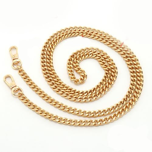 sundrerfect Catena per Borsa 120 cm Oro, Cinturino Regolabile con Fibbia Metallica, Cinghia Rimovibile per Borse a Spalla, Accessori Borse, Catena Elegante e Resistente