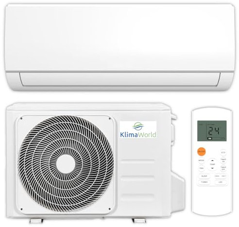KlimaWorld NEXA S4E Split Klimaanlage Set + Heizung - 18000 BTU 5,2 kW - Kühlen A++/Heizen A+ - WiFi, SelfClean, Kältemittel R32, Fernbedienung, Timerfunktion, Follow Me, leise, Entfeuchten