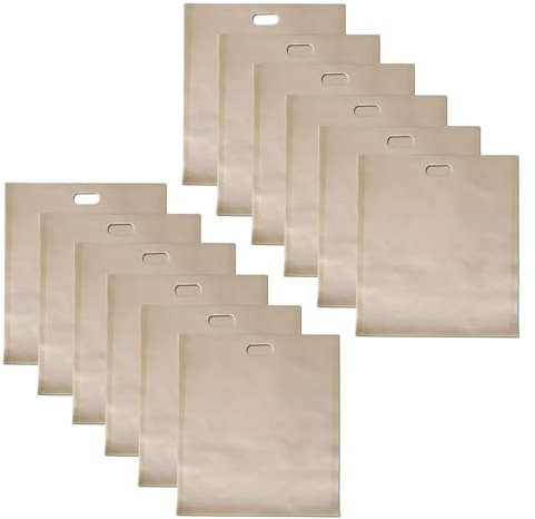 Lot de 10 sacs à pain en fibre de verre pour grille-pain - Accessoires pour appareils de cuisine - Résistants à la température