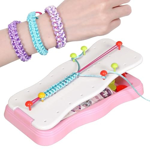 Spiritzohic Freundschaftsbänder Bastelset für Mädchen,Komplettset zum Armbander selber machen, Armbänder Basteln Flechtset Knüpf Set,Kreative Geschenk für Kinder