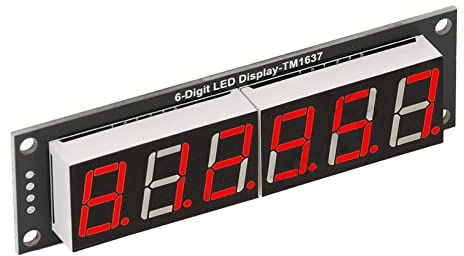 Headerbs Digitales Röhrenanzeigemodul, Leiterplatte, LED-Anzeigemodul, TM1637-Antriebschipmodul mit Stiftleiste für Vielseitige Anwendungen