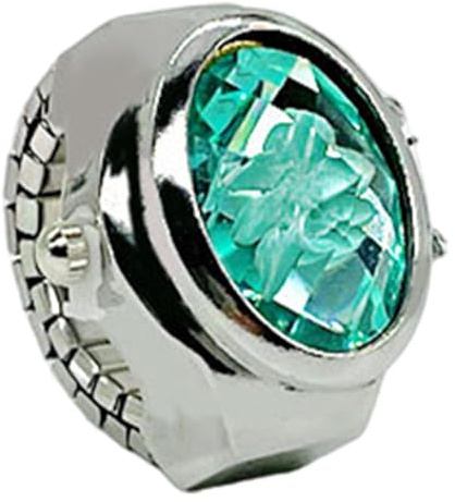 Generico Klockringar för kvinnor, klocka med ring, Bling klockor, kreativ rörelse stapelbara ringar, med justerbar korg ring för kvinnor män