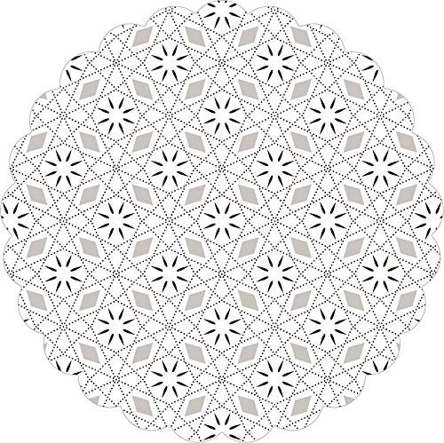 Mank Deckchen Tissue mit Folienbeschichtung 105 mm | Untersetzer rund für Tassen Gläser Vasen | 250 Stück | Mia (Braun)