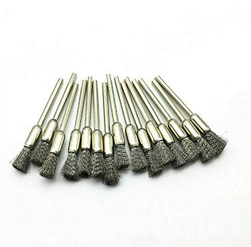 Vogueing Tool Lot de 15 brosses métalliques en fil d'acier pour perceuse à outils 3 modes