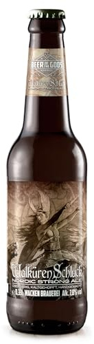 WACKEN BRAUEREI Strong Ale - WALKÜRENSCHLUCK - Craft Beer Box 6 x 0,33 l | Beer of The Gods, Viking Craftbeer, Wikinger Kraft Bier, Set, Gift for Men, Geschenk für Männer, Party, Festival, Heavy Metal
