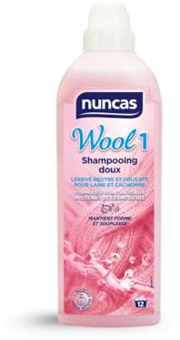 Nuncas Wool 1 - Shampooing Doux - Détergent Délicat pour Laine et Cachemire - 750 ml