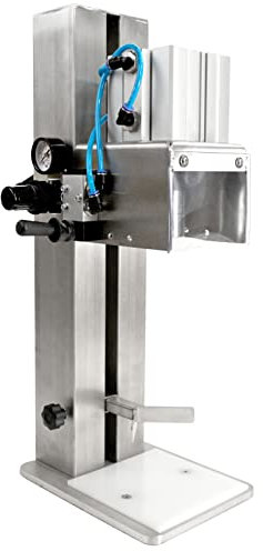 Fischer Profi-Kronenkorker Multi Cup MC2 pneumatisch, Druckluft Kronen-Verkorker aus Edelstahl zum Verschließen aller Getränke- und Bierflaschen mit Kronkorken