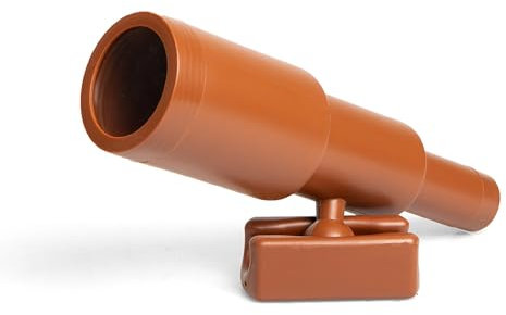 Barcaloo Pirate Playground Telescope, 11 Inch - Brown, Weatherproof
