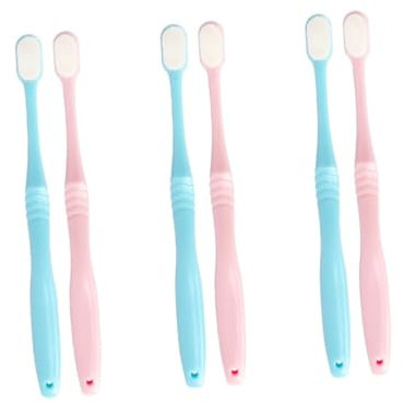 minkissy 6 Stk Nano ultrafeine weiche Zahnbürste tragbare Zahnbürste zahnfleischpflege lang nano- Ultra weiches Fell Japan schwangere Frau
