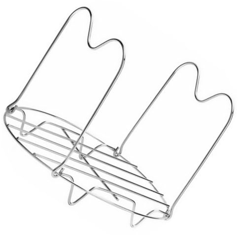 SHOWERORO Rejilla De Vapor De Acero Inoxidable Asas Soporte para Cocción Al Vapor Accesorio Esencial para Olla Arrocera y Utensilios De Cocina