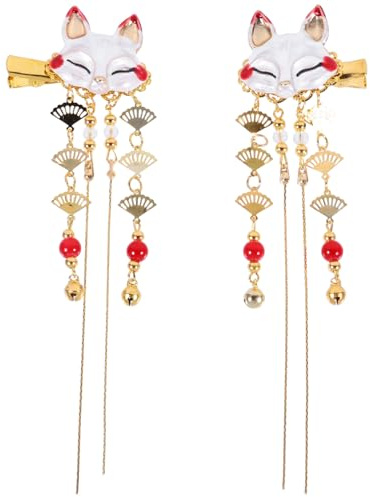 LIFKOME Chinesische Haarnadel Mit Quasten 2Er Set Legierung Haarklammer Asiatischer Stil Vintage Haarclip Für Frauen Kimono Hanfu Zubehör Braut Kopfschmuck