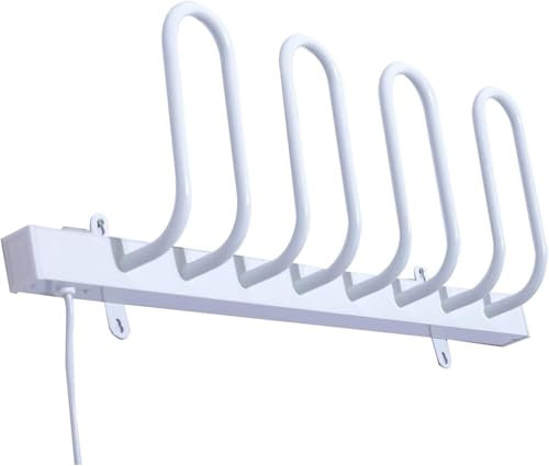 Sèche-chaussures, sèche-chaussures électrique mobile mural pour la maison, thermostat constant 45-55 ℃, sèche-chaussures en aluminium, machine de séchage de bottes pour chaussures en cuir/chaussures