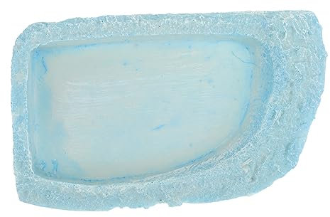 Happyyami Reptilien Wasser Und Futterschale Aus Resin Für Terrarium Praktische Schale Für Schildkröten Geckos Echsen Und Mehr Langlebig Und Sicher Für Haustiere