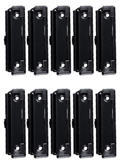 Klemmbrett-Clips, 10 cm, Metall, montierbare Hartfaserplatten-Clips mit Loch zum Aufhängen, Aktenordner-Clip für Büro, Schule, Klassenzimmer, 10 Stück
