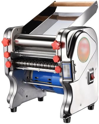 CWCQGH Macchine per la Pasta elettriche, 550 W in Acciaio Inox Elettrico per la Produzione di Pasta, Macchina per Il Taglio della Pasta, per Cucina di Famiglia, Ristorante