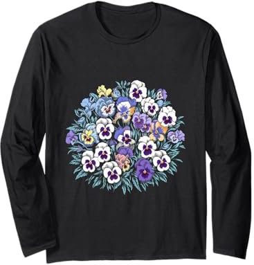 Stiefmütterchen Blumen Stiefmütterchen Liebhaber Gärtner Langarmshirt
