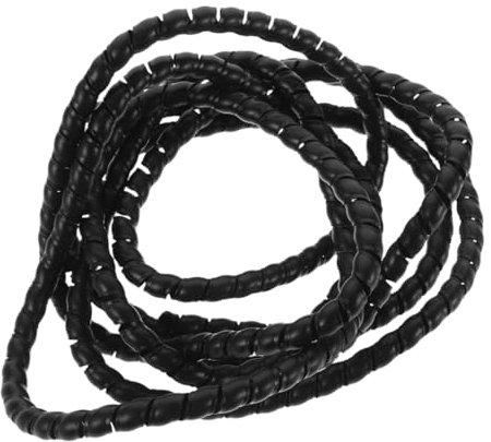 CHICAMPERA 3m Tubo Flessibile Spirale Per Gestione Cavi Guaina Protettiva Nera Per Elettricità e Computer Facile Da Usare e Resistente Organizzatore Cavi Per Auto Tv e Pc