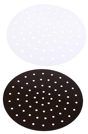 OFFSCH 2pcs Silicone Steamer Mats Reusable Baking Pads Kitchen Tools for Steamer Patch and Air Fryer Use