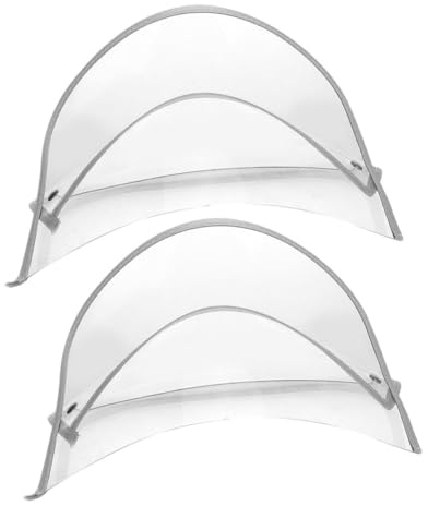 ROMISBABA Regenmantelmütze mit Transparentem Schild Abnehmbar Regenmantel Accessoire für Damen Outdoor Regen und Reiseeinsatz