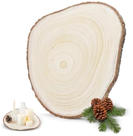 Dischi di legno, diametro 30 cm, dischi di legno per fai da te, cerchi irregolari, dischi di legno, dischi di legno, 30 ~ 35 cm, decorazione fai da te, matrimoni e decorazioni natalizie
