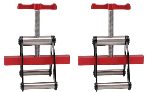 Cryfokt Abrazadera de Presión Ajustable de 4 Vías, Aleación de Aluminio para Sujeción de Paneles de Madera, Entusiastas de la Carpintería