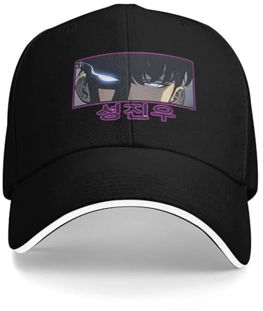 YUHUPMXAV Solo Levelings Baseballkappen-Manga Gelegenheits-Unisex-Männer Trucker Druckdruck Outdoor-Sport Snapback-Kappe Geschenk