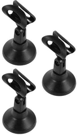 Homoyoyo Supporto per Microfono Regolabile da Tavolo con Base Pesante e Clip, Set da 3 Pezzi per Microfoni a Condensatore, per Podcast, Streaming e Lezioni Online