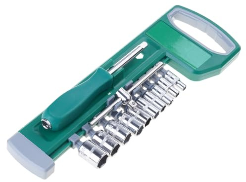 1 / 4Inch Adjustable Wrench and Sockets Set Portable Tool Set for Home Car Repair and Mechanical Maintenance Practical Adjustable Wrench for Machinery