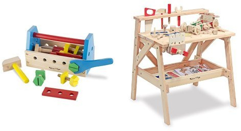 Melissa & Doug Take-Along Tool Kit & Wooden Project Workbench Bundle