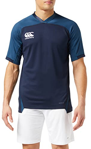 Canterbury Camiseta de Rugby Vapodri Evader Hooped para Hombre, tecnología Vapodri, Ajuste atlético Profesional, Camiseta de Rugby técnica Duradera