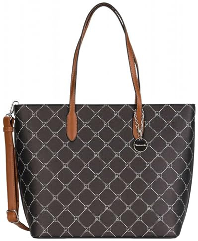 Tamaris Anastasia 30107-200 Damen Henkeltasche 43,00x29,00x13,00 cm (BxHxT) , Black (30107-100)