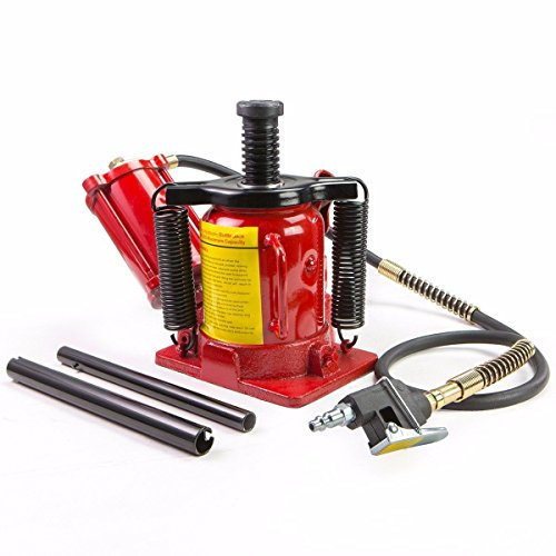 Stark Portable Hydraulic Bottle Jack Air-Operated Bottle Jack Lift Low Profile Manual Jack Air Jack with Handle, 20-Ton
